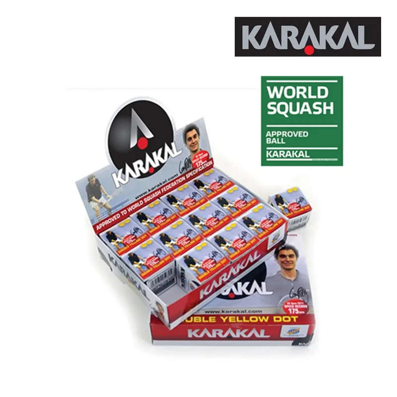 Официальный бренд Karakal профессиональный игрок raquete de squash углеродное обучение новичков bola de Squash Ball