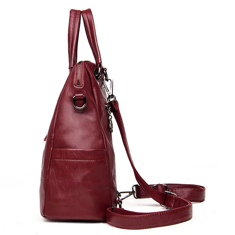 Женский рюкзак моющийся сшитый модный Корейская сумка на плечо с