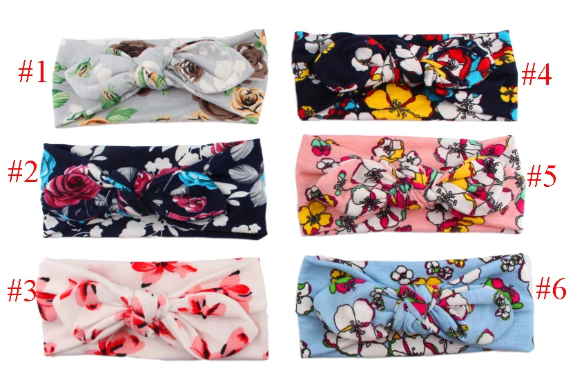 Обруч для волос MengNa с кроличьими ушками эластичный хлопковый бант украшение 30