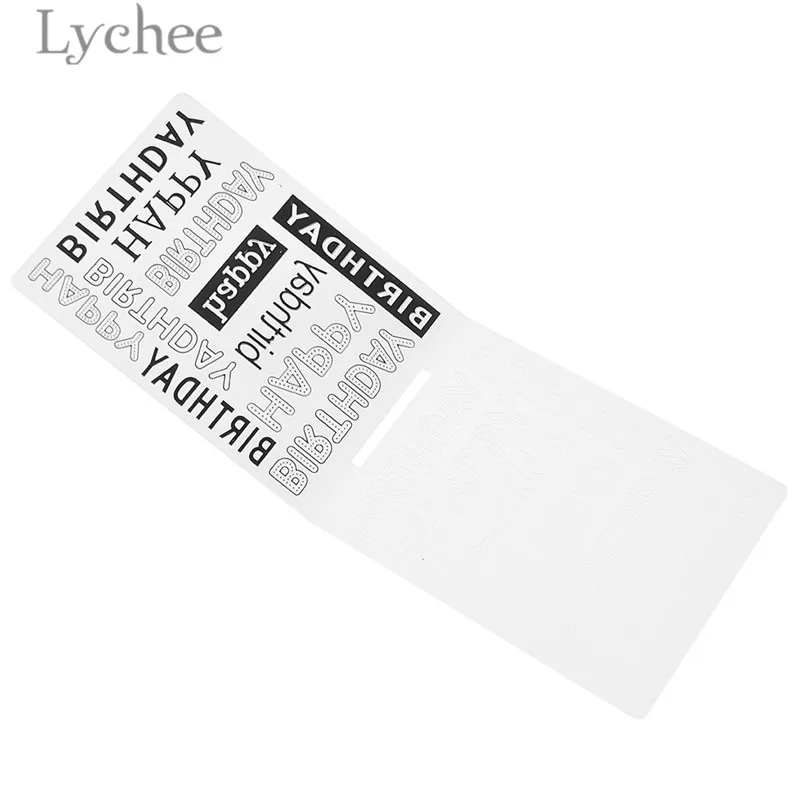 Lychee Life Цветочные листья день рождения пластиковая папка для тиснения карта