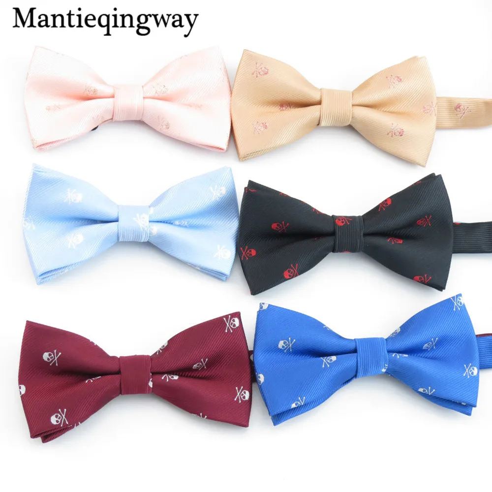 Mantieqingway популярный бренд галстуки с бантом для мужчин Свадебный Жених мужской