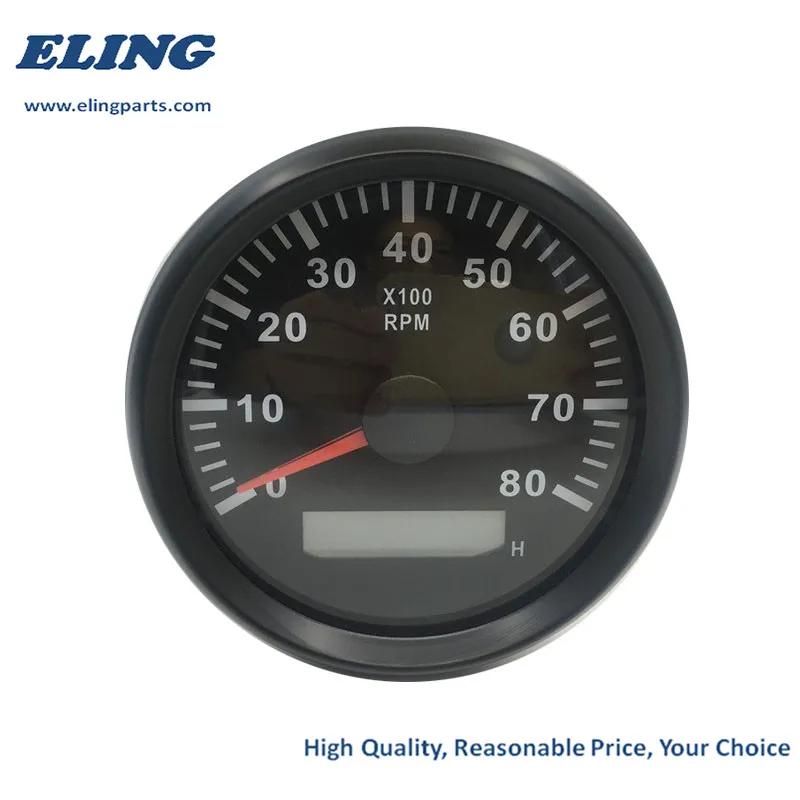 Новый Тахометр 3 8K RPM Счетчик оборотов с часовым счетчиком 85 мм бензиновый дизель
