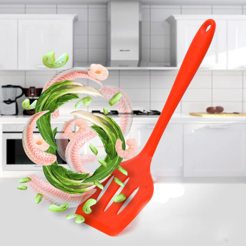 ICESTCHEF, силиконовая лопатка, лопатка для яиц, рыбы, сковорода, лопатка, жареная кухонная лопатка, посуда, кухонные инструменты для еды