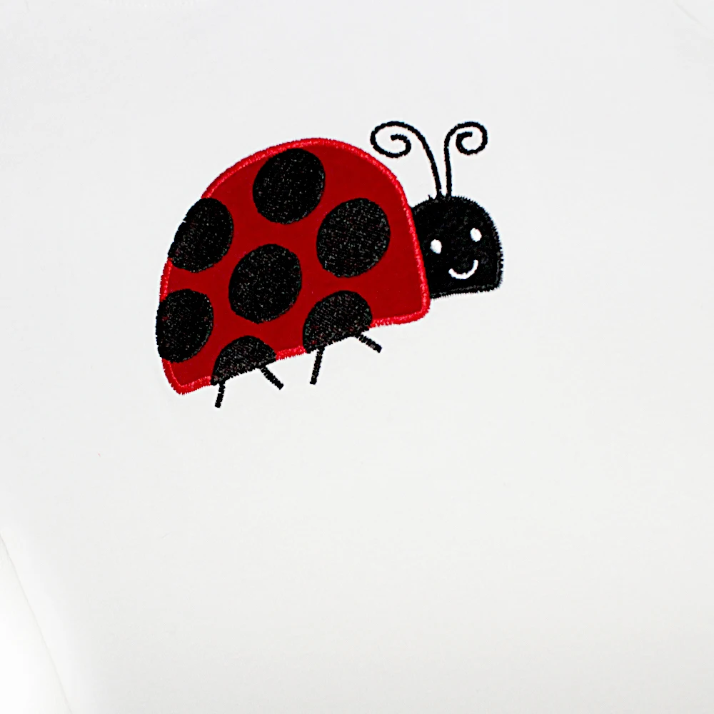 Детские пижамные комплекты с божьей коровкой из 100 хлопка детские пижамы для 1-8