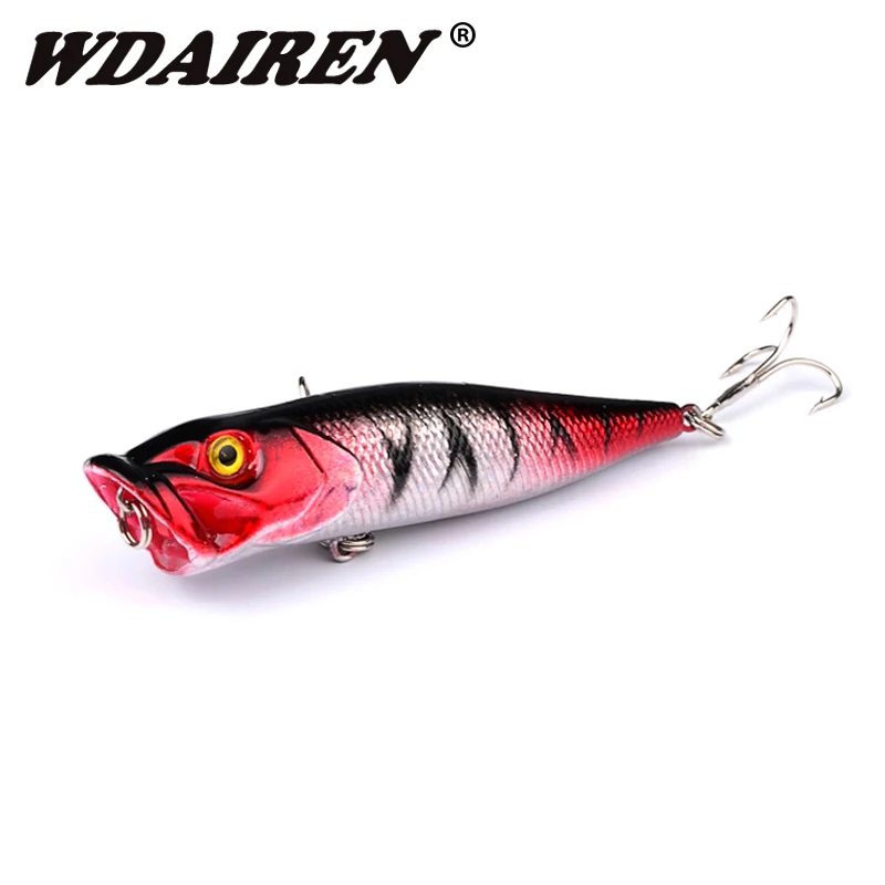 

1Pcs 9cm/12.5g Topwater Popper Fishing Lure Artificial Hard Baits Wobbler Treble Hooks Carp Isca Fly Fishing Tackle Pesca WD-442