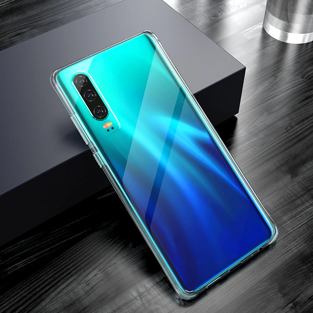 Оригинальный прозрачный чехол для Huawei P30 Pro Прозрачный ударопрочный Модный Lite Mate