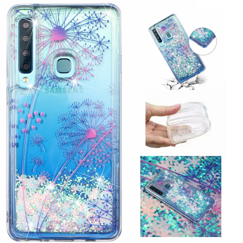 

Fashion Flamingo Liquid Sand Quicksand Phone Soft TPU Silicone Case Back Bags Cover Shell Coque Funda for Samsung Galaxy A9 2018