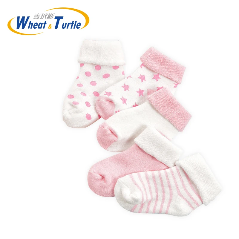 5 Pairs/lot Cotton Striped Baby Socks Newborn Baby Boys Girls Sock Cute Toddler Kid Socks Size XSandS