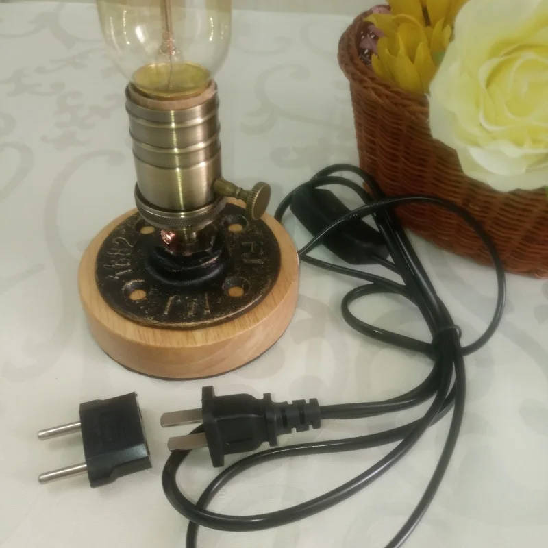 Винтажная керамическая лампа Эдисона настольная 40 Вт индивидуальное украшение
