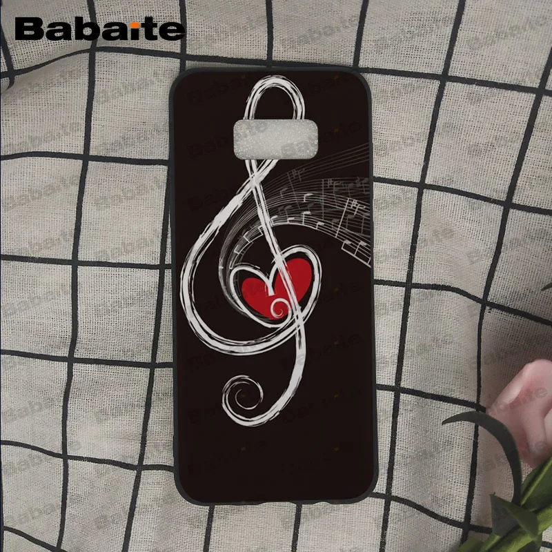 Music Is My Love мягкий силиконовый черный чехол для телефона для samsung Galaxy s9 s8 plus note 8 note9 s7 s6edge coque Babaite