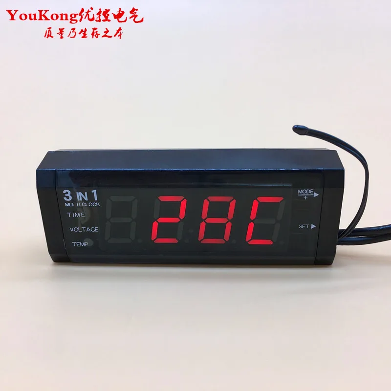 digital car thermometer voltage meter Vihcle Voltage Temperature Sensor instrument thermostat sensor | Инструменты