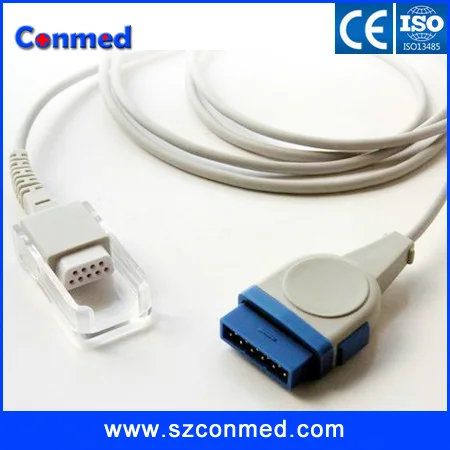 Новинка совместим с GE 11pin (модуль Nellcor) к DB9PIN удлинитель Spo2 кабель адаптера