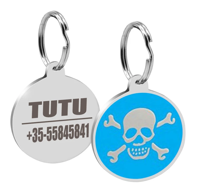 Забавный дизайн бирка для удостоверения личности щенка собаки Именные Бирки Для