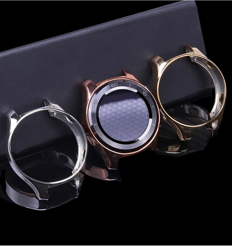 ТПУ корпус часов для Huawei Watch 2 Pro Защитное покрытие Бампер Броня Рамка с покрытием Доказательство удара Устойчив к царапинам Смотреть 2 Pro чехол