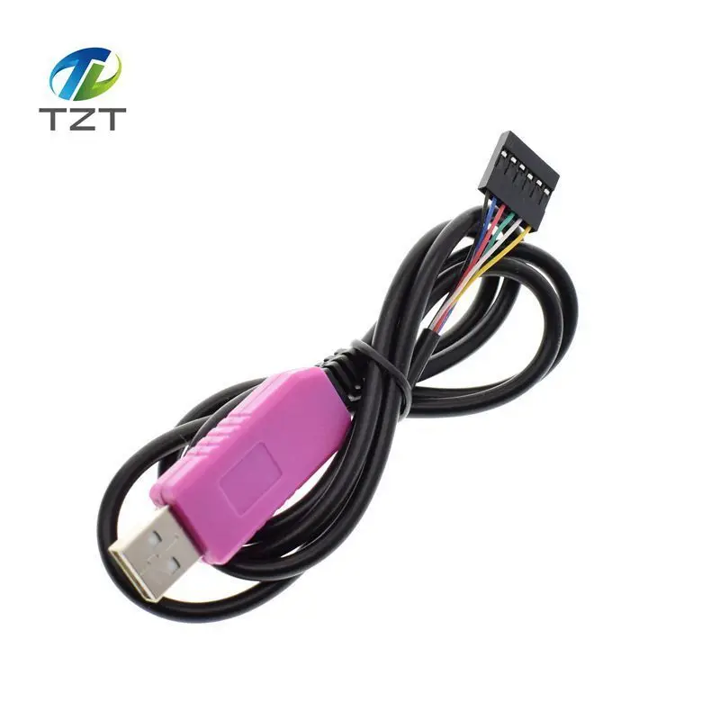 1 шт. PL2303 HXD 6 контактный USB TTL RS232 Преобразователь последовательного кабеля PL2303HXD
