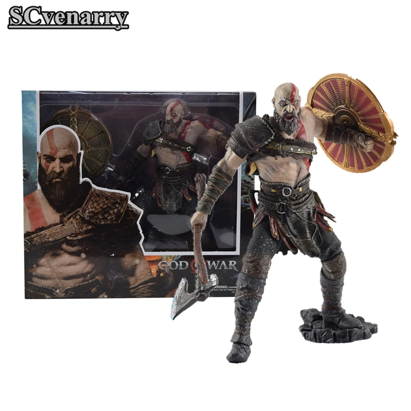 Топор щит с богом войны 4 Кратос ПВХ Статуя Фигурка NECA Коллекционная модель