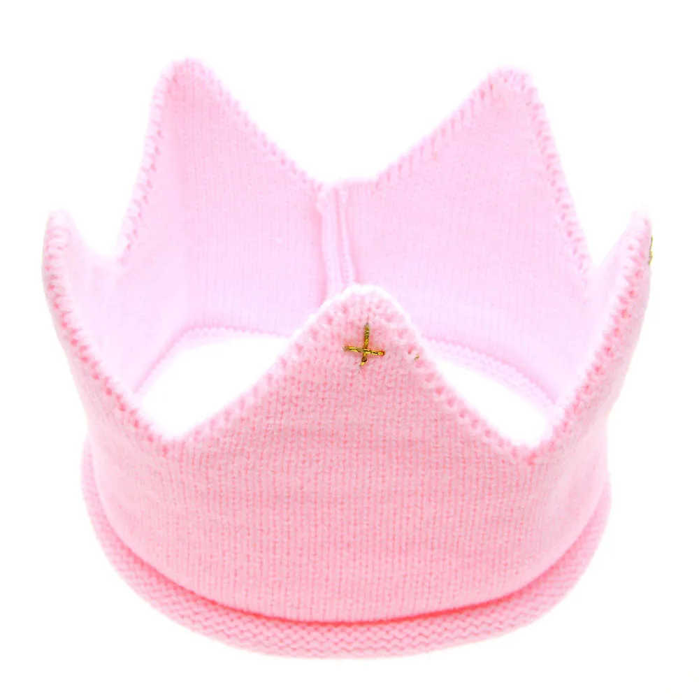 Шапка для фотосъемки с короной осенне-зимняя вязаная шапка новорожденных