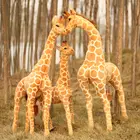 Забавный Большой стоячий Жираф 100 см, мягкая плюшевая кукла, модель искусственного оленя, украшение для дома, лучший подарок для детей