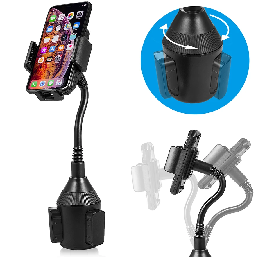 

Mobile Phone Mount holder Cup Fone Cup Holder Multi-angle 360 Degree Rotating Clip Windshield Smartphone Car Holder
