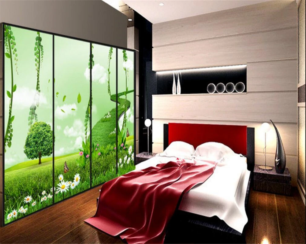 Обои для фотосъемки с изображением неба сада зеленого коридора дома гостиной ТВ