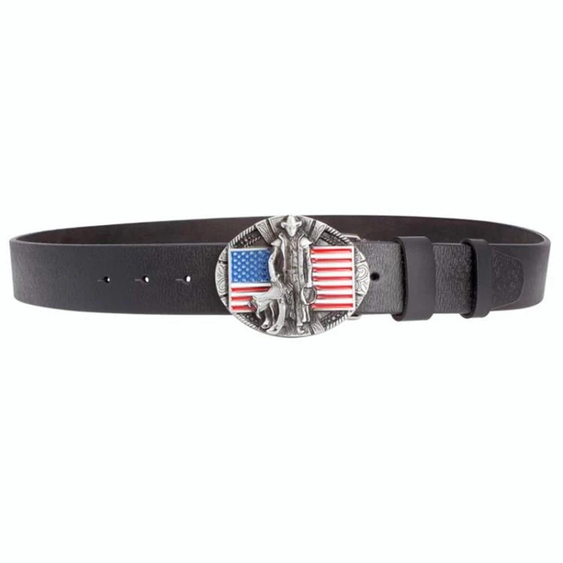 Для мужчин кожаный ремень с пряжкой в ковбойском стиле Из натуральной кожи