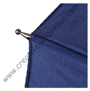 Gent's business straight metal blue golf umbrellas black shaft and ribs auto open windproof leather handle | Дом и сад