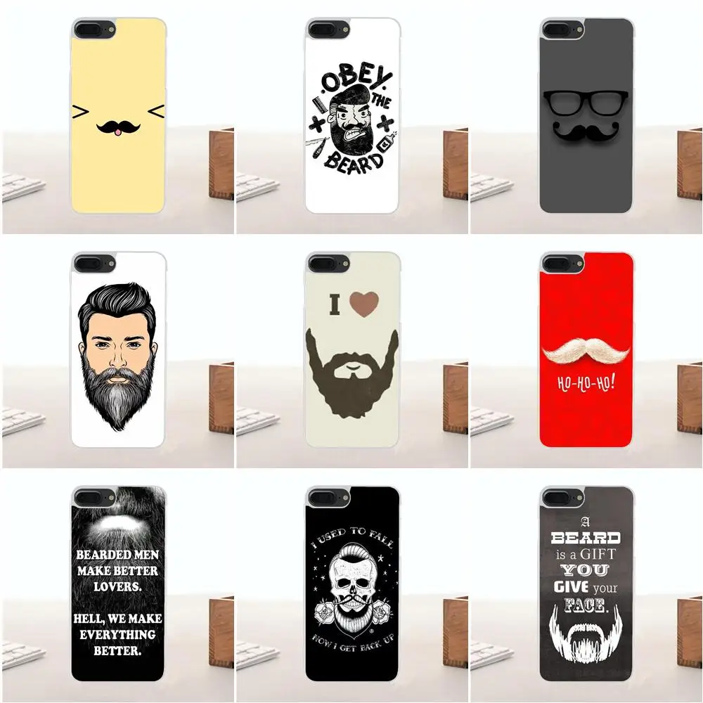 ТПУ дизайн под заказ любовь Борода Усы Для Galaxy Alpha Core Note 2 3 4 S2 A10 A20 A20E A30 A40 A50 A60 A70 M10