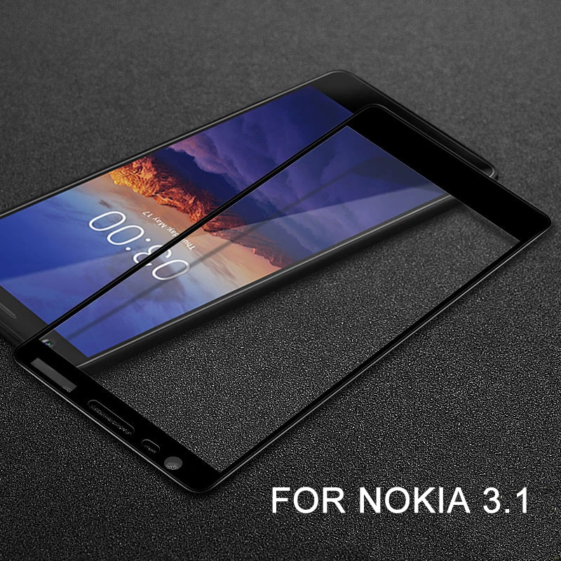 Защитный Стекло для Nokia 3,1 Стекло полный Экран протектор для Nokia X6 X5 2,1 6,1 5,1 плюс 2 3 5 6 7 8 закаленная пленка