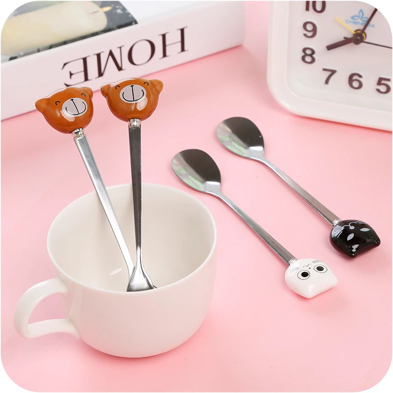 Детская столовая посуда ложка Вилка Набор детям студентам подарок мультфильм