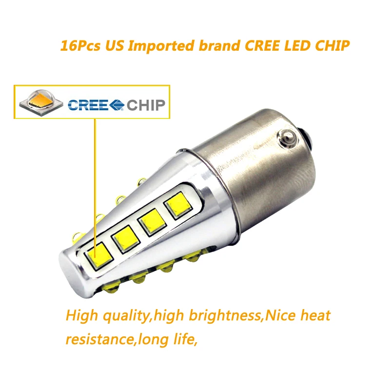 KEPUSI 2x1156 P21W BA15S 80W cree чип высокой мощности Автомобильный светодиодный задний