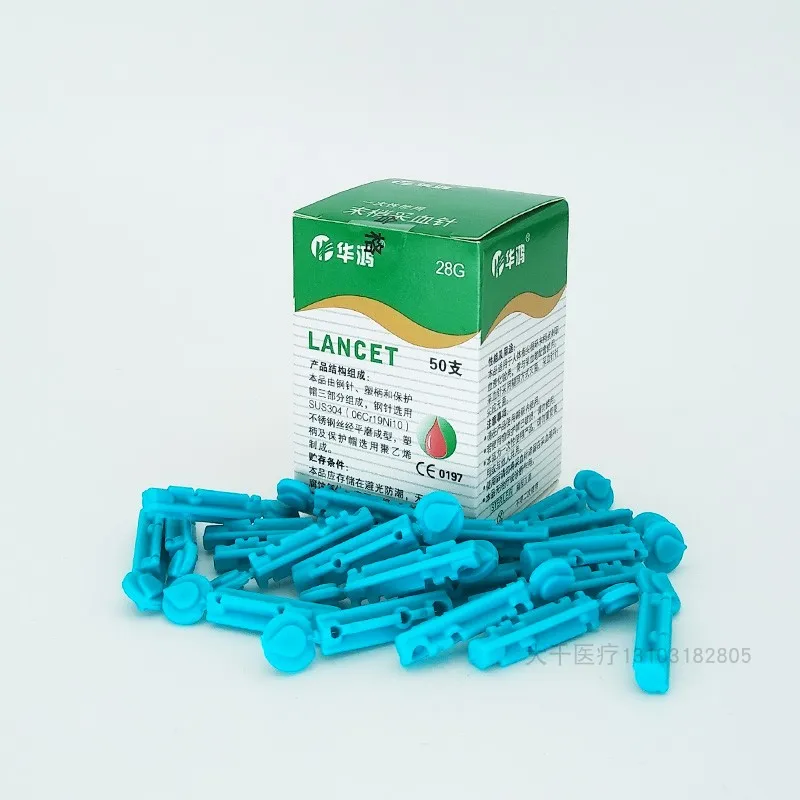 Оптовые CE утвержден стерильные одноразовые Крови Lancet stick игла пера 500 шт./лот = 10 пакетов(23 г 26 г 28 г