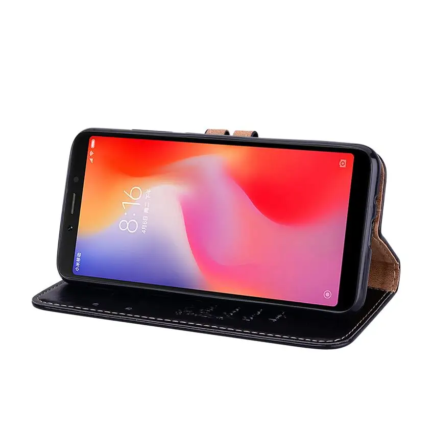 Чехол для Xiaomi Redmi 6A, чехол для Redmi 6, чехол для Redmi 6 PRO Couqe, Мягкая силиконовая задняя крышка, кожаный флип-чехол для Redmi 6 pro 6 A, чехол для телефона s
