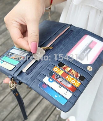 Новое портмоне женские кошельки модные контрастные новые большой емкости