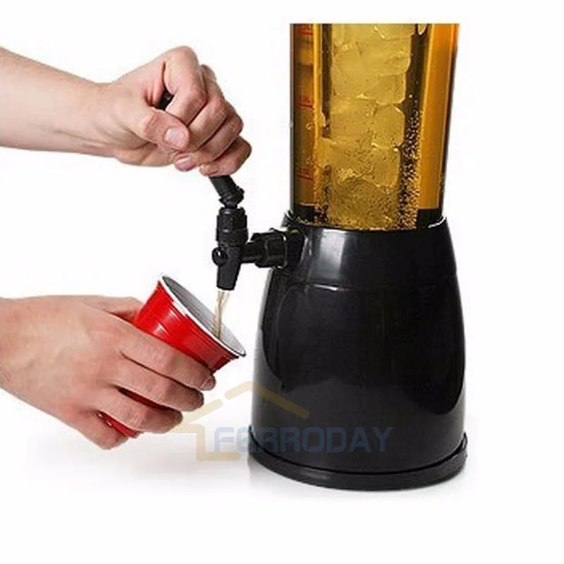 2.5L Настольный охладитель для пива напитков диспенсер для бара башня машина фруктовый кран для сока влагозащищенный Кокс