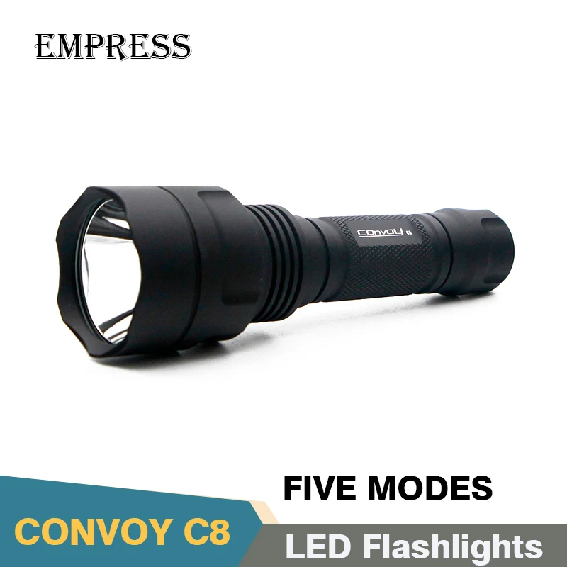 Светодиодный фонарик Convoy C8 18650 аккумулятор мощный Дайвинг тактический фонарь