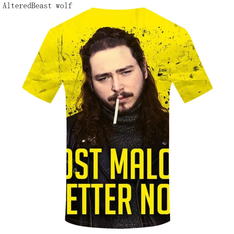 Мужская летняя модная футболка 3D Post Malone, дизайнерские рубашки, модные музыкальные футболки, футболки с принтом в стиле панк, мужские футболки с коротким рукавом