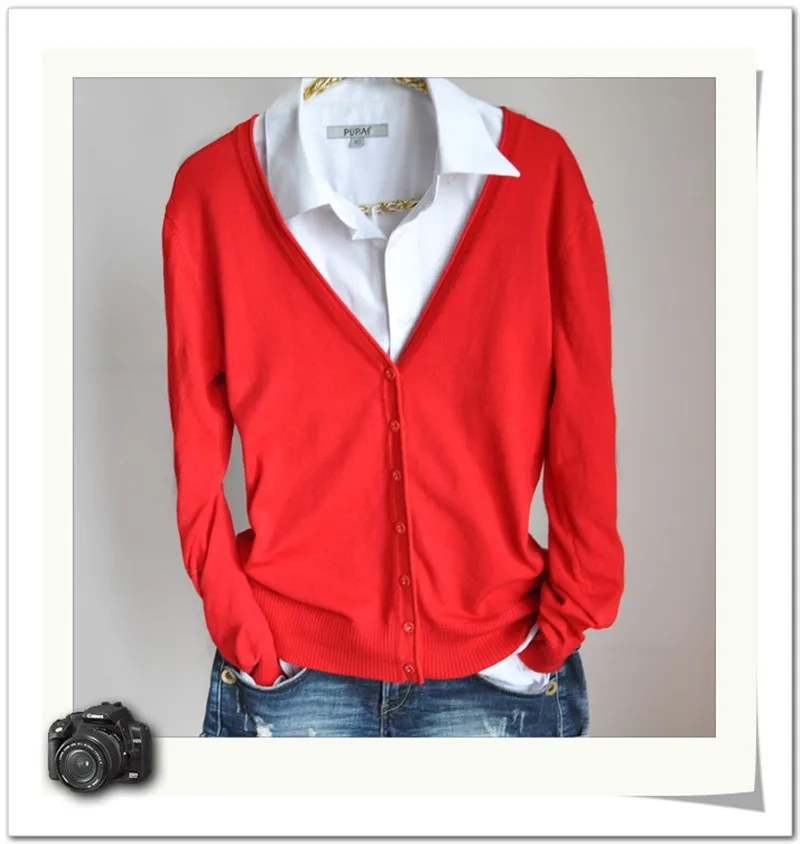 2016 новое поступление женская одежда свитер карамельного цвета вязаный кардиган