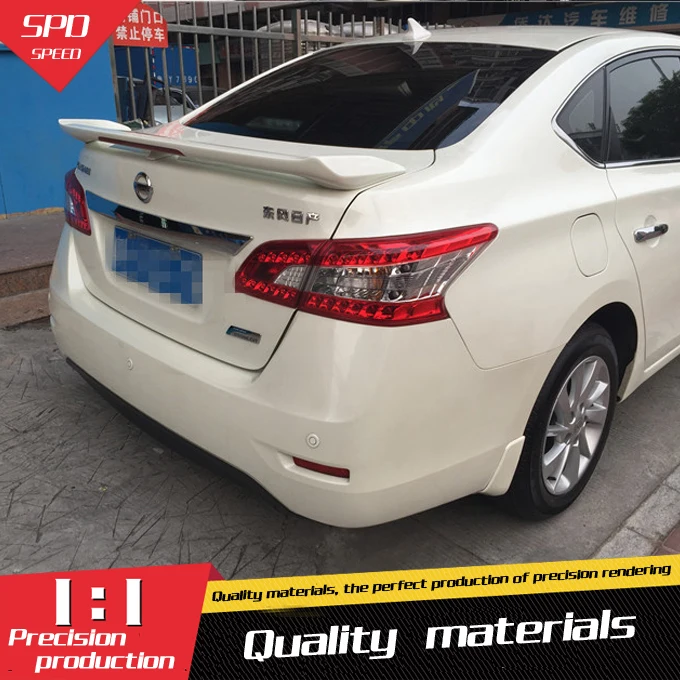 Для Nissan Sentra спойлер Высокое качество ABS Материал заднее крыло автомобиля праймер цвет задний спойлер для Nissan Sentra спойлер 2012