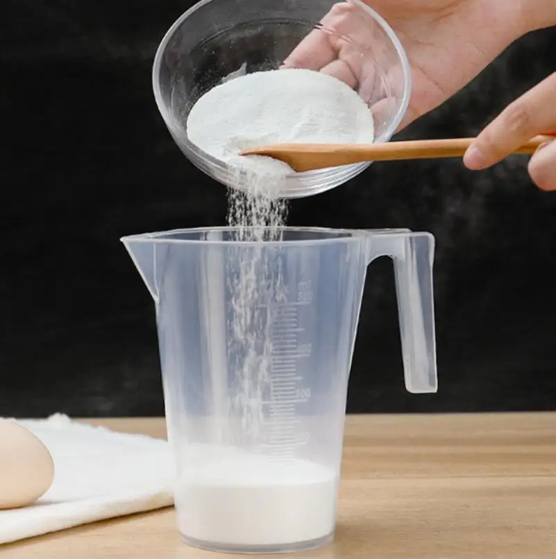 3Pcs Household Kitchen Baking Tool With Carved Measuring Cup Plastic PP Cylinder Large Capacity Transparent Barrel | Дом и сад