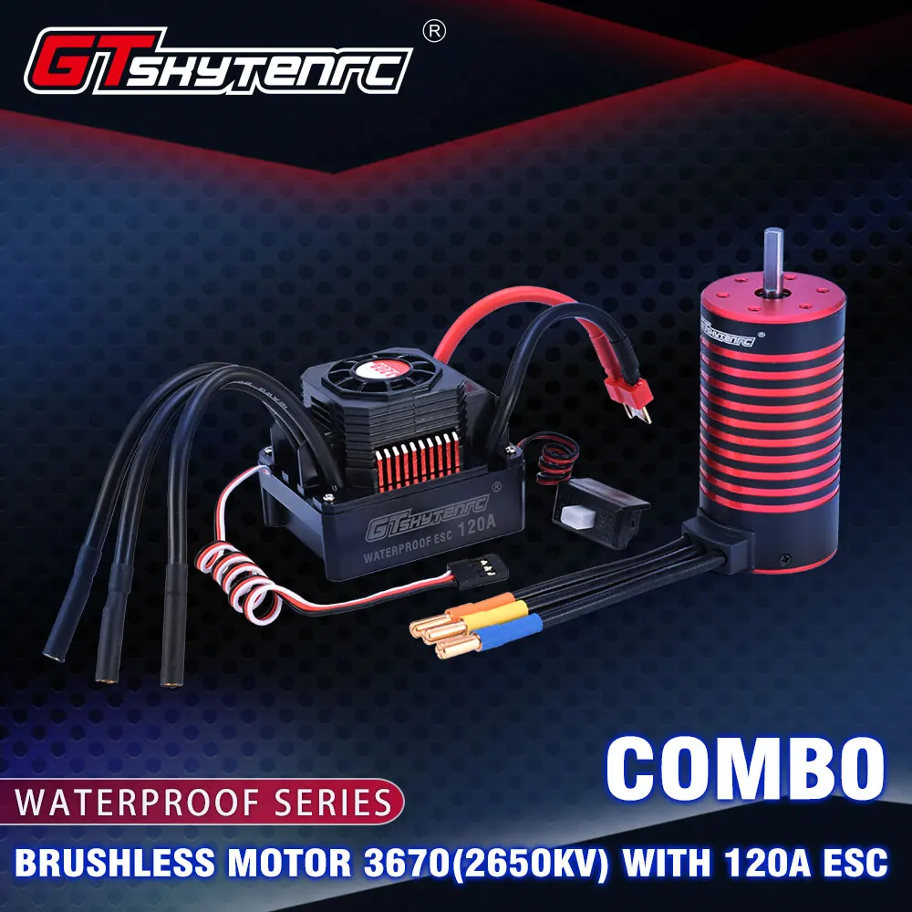 GTSKYTENRC водонепроницаемый набор 3670 2050KV 2650KV 2850KV бесщеточный двигатель w/теплоотвод