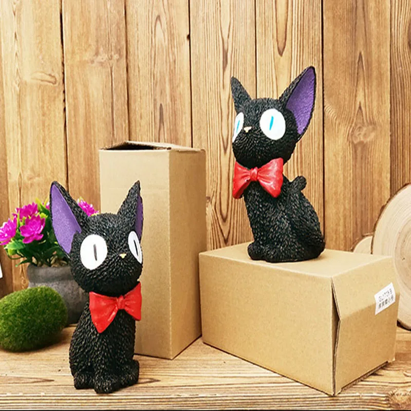 Чёрная камедь Ghibli Миядзаки Kiki аниме кошка Alcancia керамический Горшочек &quotОдежда