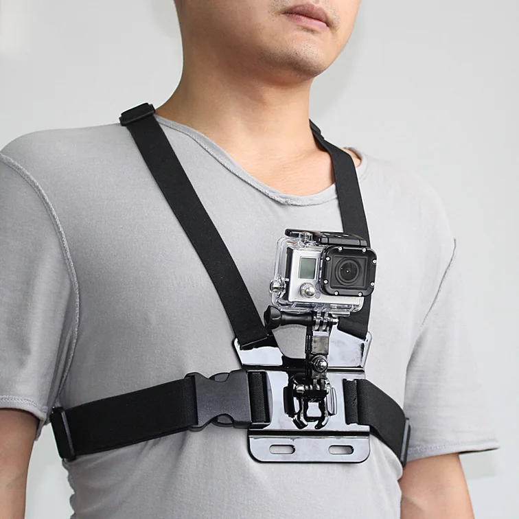 SOONSUN Регулируемый эластичный нагрудный ремень для GoPro Hero 3 4 5 6 7 для SJCAM для Xiaomi Yi для Go Pro аксессуар