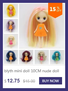 Только для мини blyth куклы 10 см высота белое платье кружевная одежда милые игрушки подарок