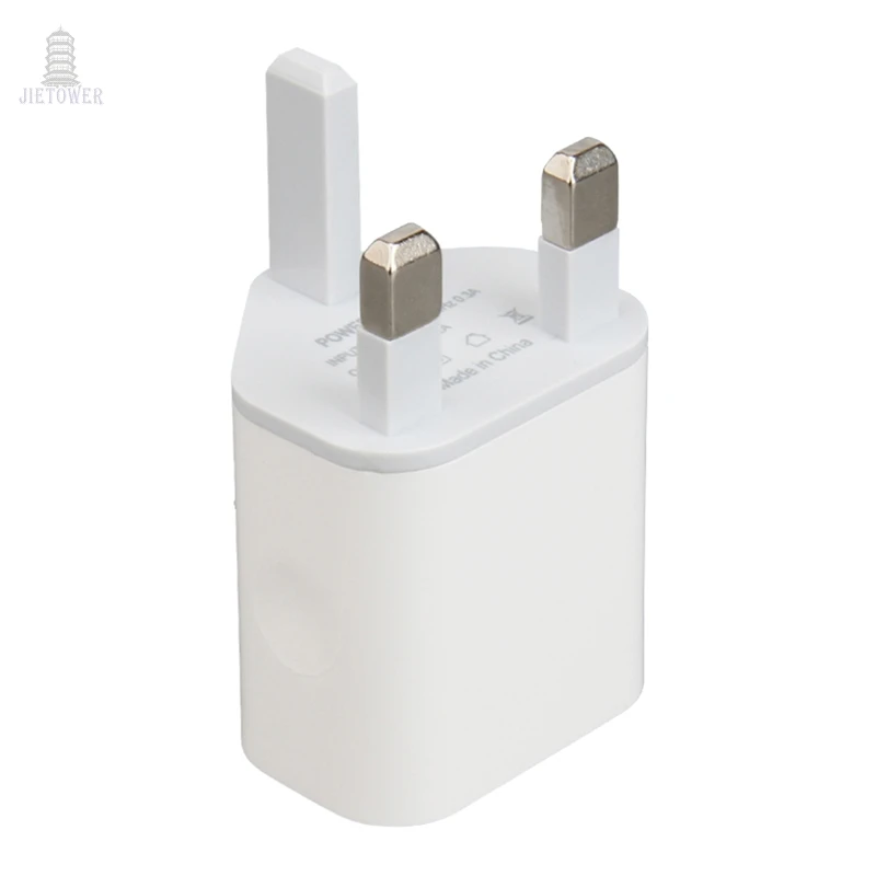 30 шт./лот Великобритания Универсальный двойной порт USB адаптер питания 5В 2.1A вилка