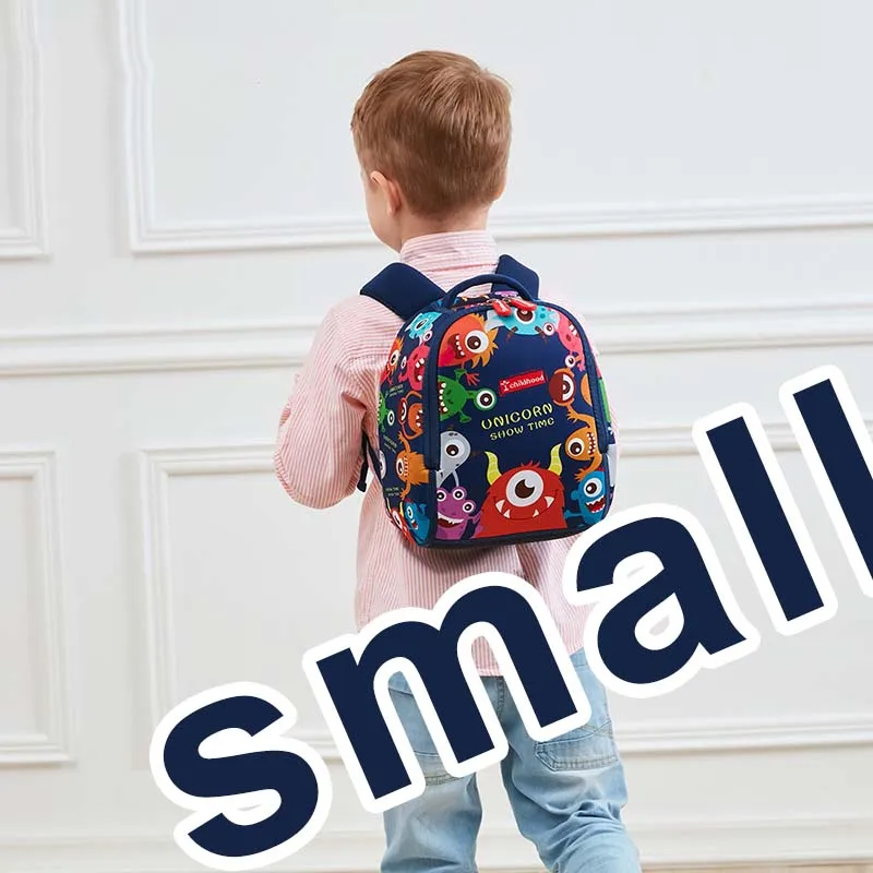 small Детский рюкзак для малышей, детская школьная сумка для мальчиков и девочек, 3D мультяшный Водонепроницаемый Школьный рюкзак для детского сада, Mochila для детей 2-7 лет - Цвет: small