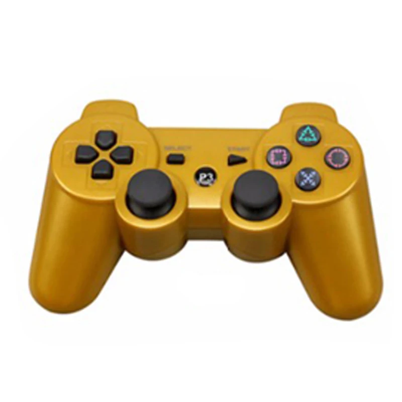 Bluetooth контроллер для sony PS3 геймпад для Play Station 3 беспроводной джойстик для sony PlayStation 3 PC SIXAXIS контроллер - Цвет: Gold