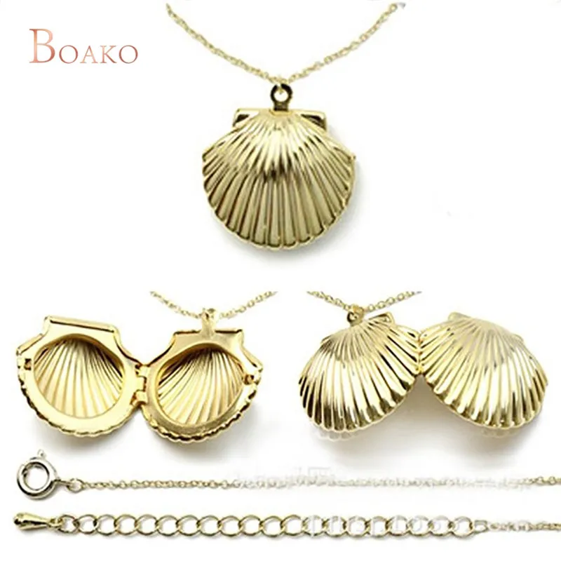 Женское богемное ожерелье с подвеской Fa hion Gold Conch hell hape украшение для пляжа Z4