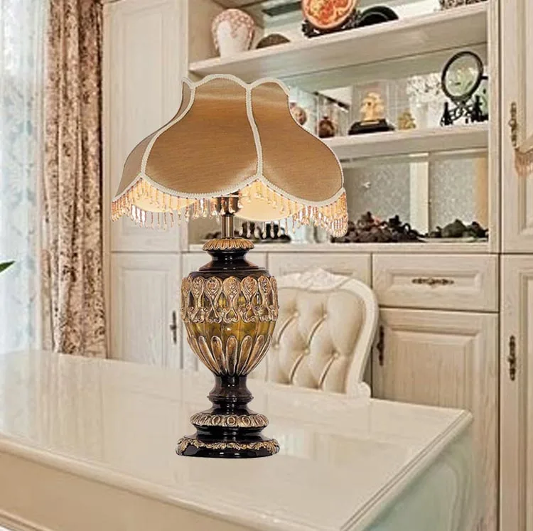 Дешевые лай шэн вилла гостиная настольная лампа европейский стиль пастырской