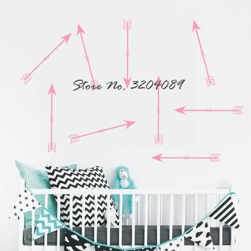 Элегантные праздничные скандинавские настенные наклейки различных цветов с