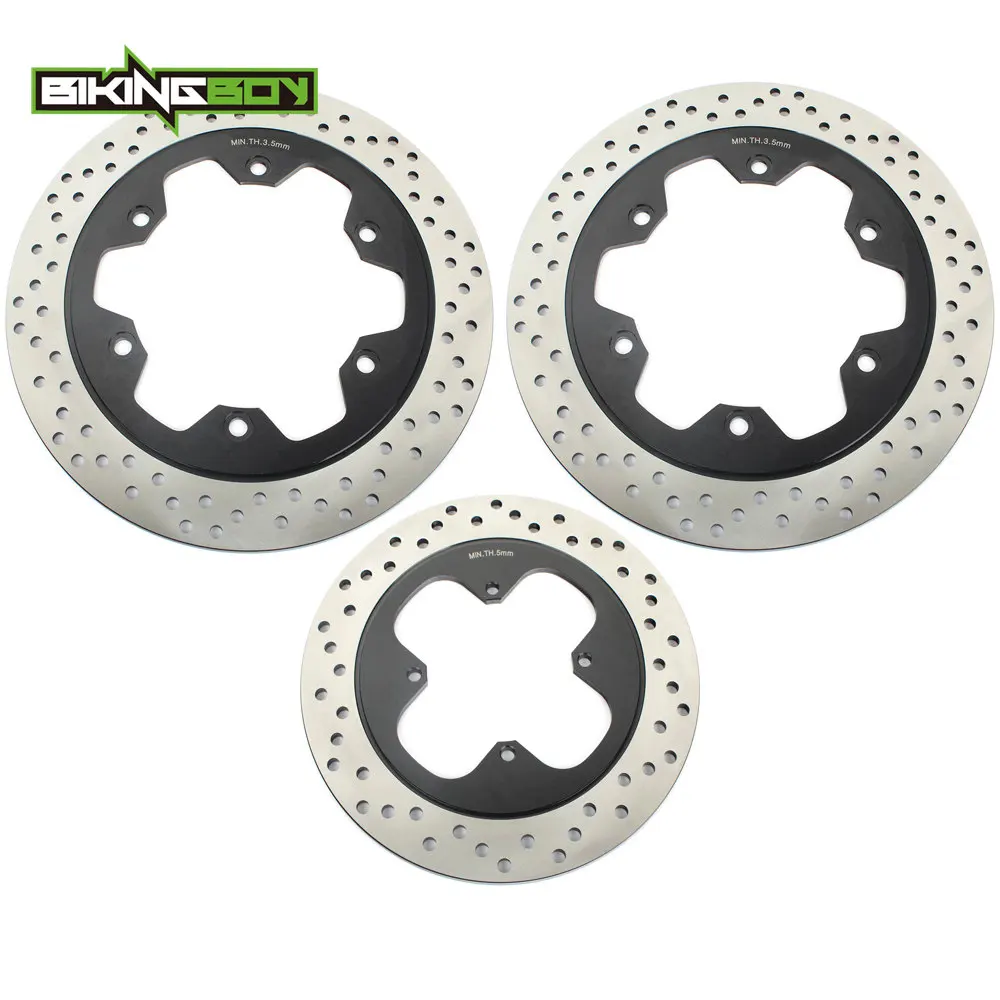 Round BIKINGBOY для Honda VFR 750 F 1990 1991 1992 1993 VFR750F 90 91 92 93 спереди и сзади тормозные диски Диски комплект двигателя Замена - Цвет: Round